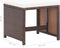 vidaXL - 4-delige - Tuinstoelen- - en - voetenbankenset - poly - rattan - bruin