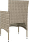 vidaXL - 4-delige - Tuinstoelen- - en - voetenbankenset - poly - rattan - beige