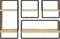 vidaXL - 4-delige - Wandschappenset - met - stangen - bewerkt - hout - sonoma - eiken