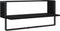 vidaXL - 4-delige - Wandschappenset - met - stangen - bewerkt - hout - zwart