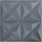 vidaXL - 48 - st - Wandpanelen - 3D - origami - 12 - m² - 50x50 - cm - grijs
