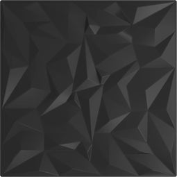 vidaXL - 48 - st - Wandpanelen - amethist - 12 - m² - 50x50 - cm - XPS - zwart