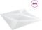 vidaXL - 48 - st - Wandpanelen - ster - 12 - m² - 50x50 - cm - XPS - wit