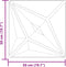 vidaXL - 48 - st - Wandpanelen - ster - 12 - m² - 50x50 - cm - XPS - beton