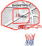 vidaXL 5-delige Basketbalset wandmontage 66x44,5 cm