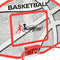vidaXL 5-delige Basketbalset wandmontage 66x44,5 cm