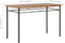 vidaXL - 5-delige - Eethoek - MDF - en - staal - bruin