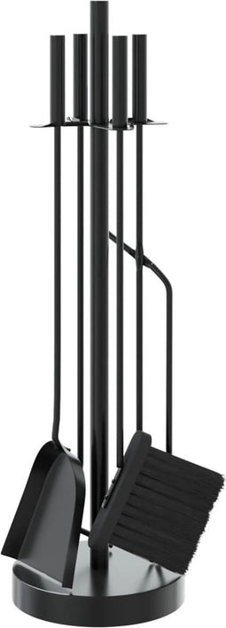 vidaXL - 5-delige - Haardset - 18x66 - cm - staal