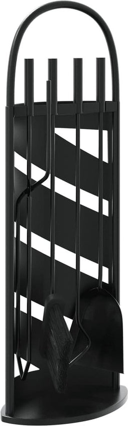 vidaXL - 5-delige - Haardset - 23x15x66 - cm - staal