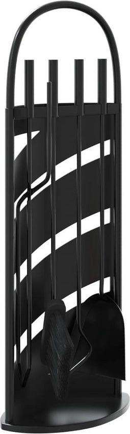 vidaXL - 5-delige - Haardset - 23x15x66 - cm - staal