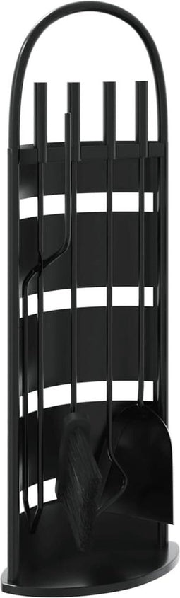 vidaXL - 5-delige - Haardset - 23x15x66 - cm - staal