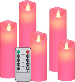 vidaXL 5-delige Kaarsenset met afstandsbediening LED warmwit