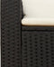 vidaXL - 5-delige - Loungeset - met - kussens - poly - rattan - acacia - zwart