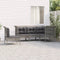 vidaXL - 5-delige - Loungeset - met - kussens - poly - rattan - grijs