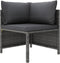 vidaXL - 5-delige - Loungeset - met - kussens - poly - rattan - grijs