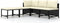 vidaXL - 5-delige - Loungeset - met - kussens - poly - rattan - zwart