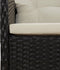 vidaXL - 5-delige - Loungeset - met - kussens - poly - rattan - zwart