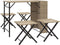 vidaXL - 5-delige - Tuinset - inklapbaar - poly - rattan - beige