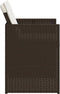 vidaXL - 5-delige - Tuinset - met - kussens - poly - rattan - bruin