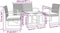 vidaXL - 5-delige - Tuinset - met - kussens - polypropeen - rattan - donkergrijs