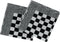 vidaXL - 50-delige - Keukendoekenset - katoen - zwart - en - wit
