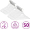 vidaXL - 50-delige - Kledinghangerset - anti-slip - hardhout - wit