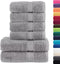 vidaXL - 6-delige - Handdoekenset - SOLUND - 600 - g/m² - grijs