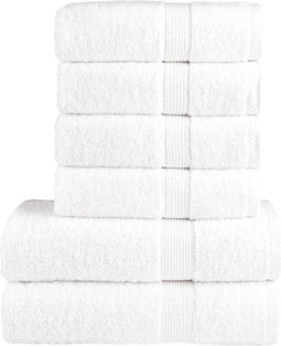 vidaXL - 6-delige - Handdoekenset - SOLUND - 600 - g/m² - wit