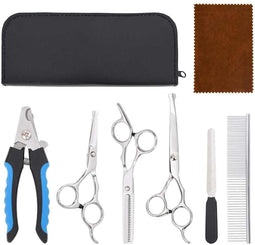 vidaXL - 6-delige - Hondentrimset - roestvrij - staal