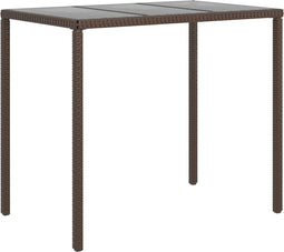 vidaXL - 6-delige - Loungeset - met - kussens - poly - rattan - bruin