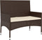 vidaXL - 6-delige - Loungeset - met - kussens - poly - rattan - bruin