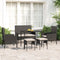 vidaXL - 6-delige - Loungeset - met - kussens - poly - rattan - zwart