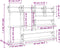vidaXL - 6-delige - Wandschappenset - met - stangen - bewerkt - hout - grijs - sonoma
