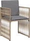 vidaXL - 7-delige - Tuinset - met - kussens - poly - rattan - beige