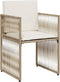 vidaXL - 7-delige - Tuinset - met - kussens - poly - rattan - beige