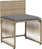 vidaXL - 7-delige - Tuinset - met - kussens - poly - rattan - beige