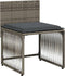 vidaXL - 7-delige - Tuinset - met - kussens - poly - rattan - grijs