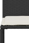 vidaXL - 7-delige - Tuinset - met - kussens - poly - rattan - zwart