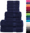 vidaXL - 8-delige - Handdoekenset - SOLUND - 600 - g/m² - marineblauw