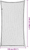 vidaXL - Aanhangwagennet - elastisch - touw - 2,7x1,5 - m - polypropeen - zwart