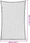 vidaXL - Aanhangwagennet - elastisch - touw - 3x2 - m - polypropeen - zwart