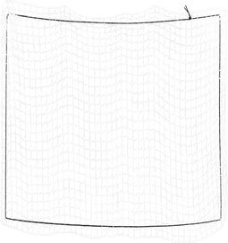 vidaXL - Aanhangwagennet - elastisch - touw - 3x3 - m - polypropeen - wit