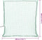 vidaXL - Aanhangwagennet - elastisch - touw - 3x3 - m - polypropeen - groen