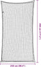 vidaXL - Aanhangwagennet - elastisch - touw - 4,5x2,5 - m - polypropeen - zwart