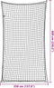vidaXL - Aanhangwagennet - elastisch - touw - 6x3,5 - m - polypropeen - zwart