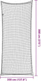 vidaXL - Aanhangwagennet - elastisch - touw - 8x3,5 - m - polypropeen - zwart