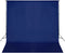 vidaXL Achtergrond chromakey 300x300 cm katoen blauw