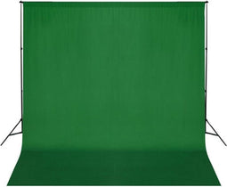 vidaXL Achtergrond chromakey 300x300 cm katoen groen