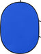 vidaXL Achtergrondscherm studio 2-in-1 ovaal 200x150 cm groen en blauw