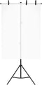 vidaXL Achtergrondstandaard T-vormig 151x60x(70-200) cm zwart